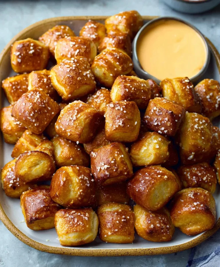 Easy Homemade Soft Pretzel Bites Recipe