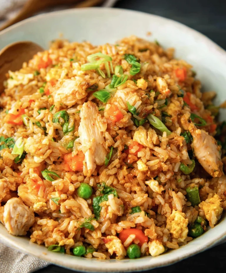 Easy Chicken Fried Rice Recipe-Quick Weeknight Dinner