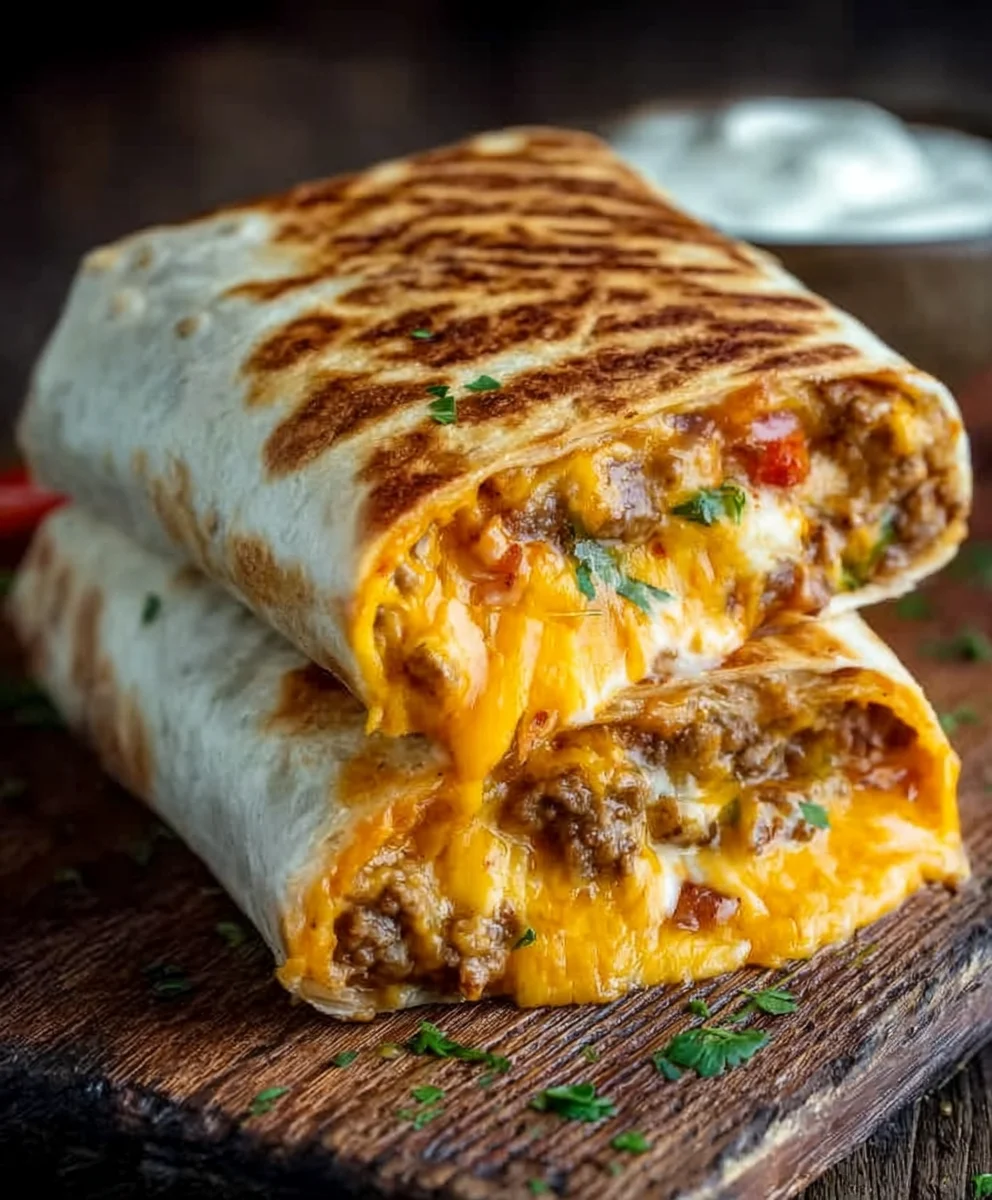 Grilled Cheese Burrito- Ultimate Cheesy Flavor Explosion