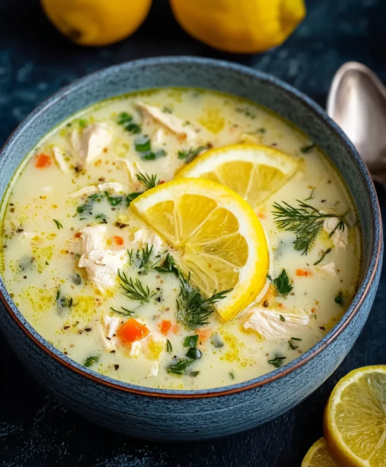 Avgolemono Greek Lemon Chicken Soup – Easy Recipe