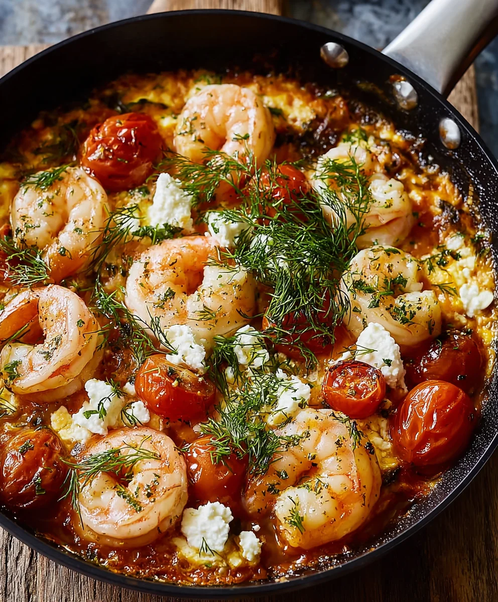 Shrimp Saganaki - Delicious Baked Shrimp Recipe