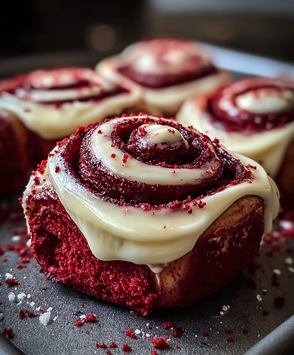 Decadent Red Velvet Cinnamon Rolls Recipe