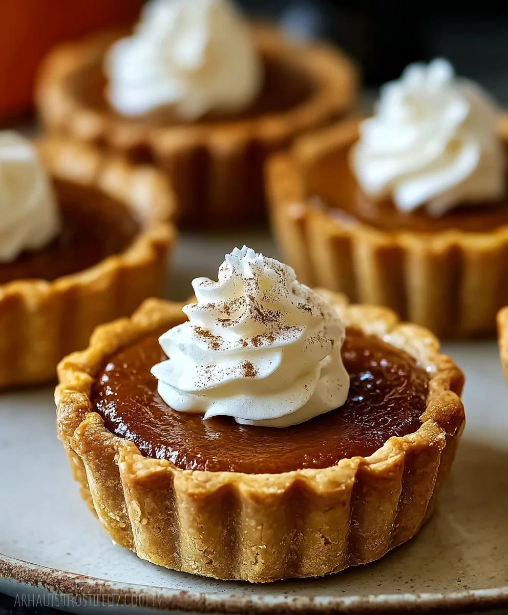 Easy Mini Pumpkin Pies - Delicious Fall Dessert