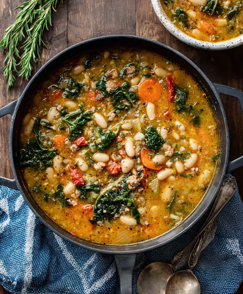Hearty Tuscan White Bean Soup Recipe - Easy & Delicious
