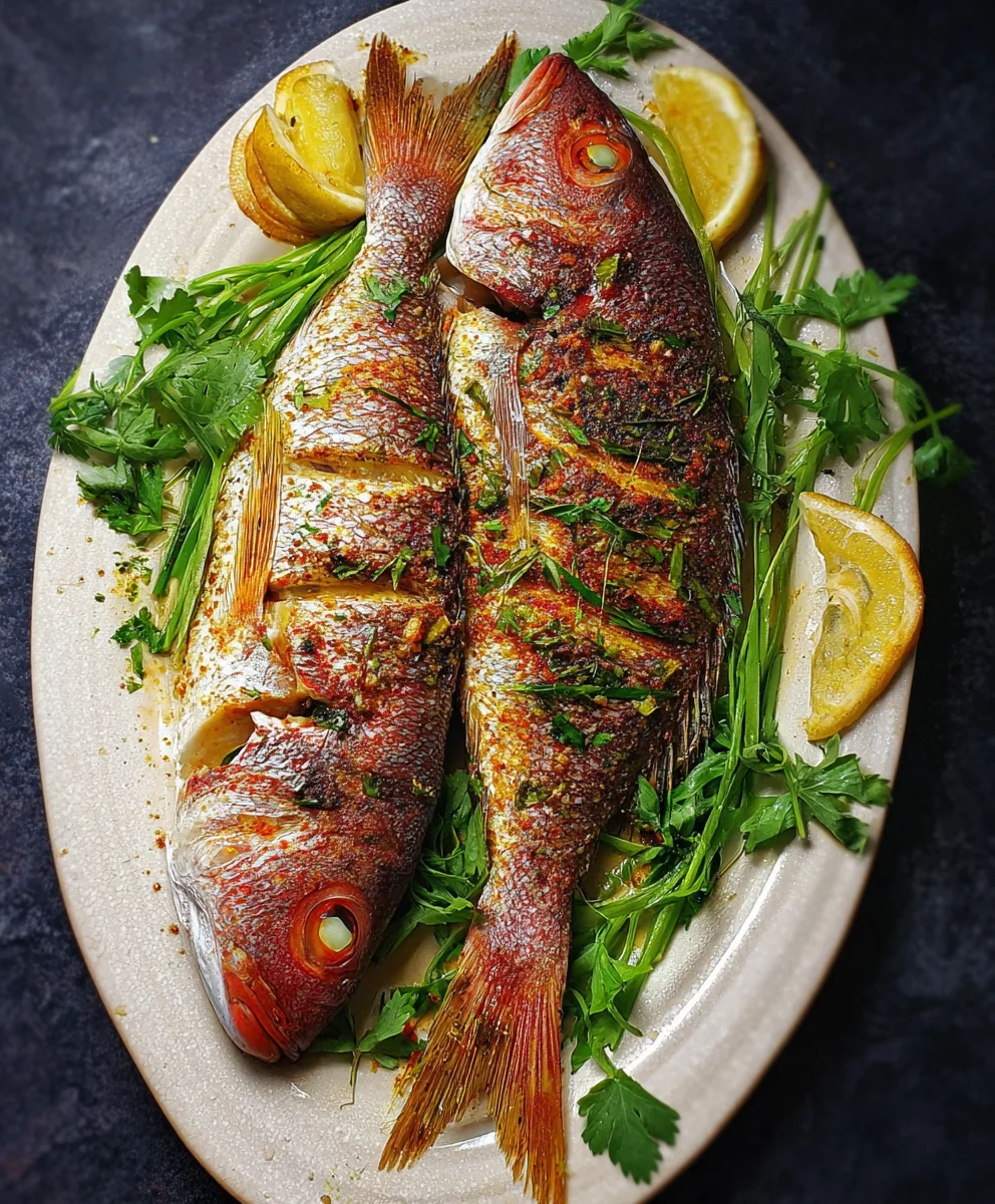 Oven Baked Whole Snapper- Delicious & Easy Fish Recipe