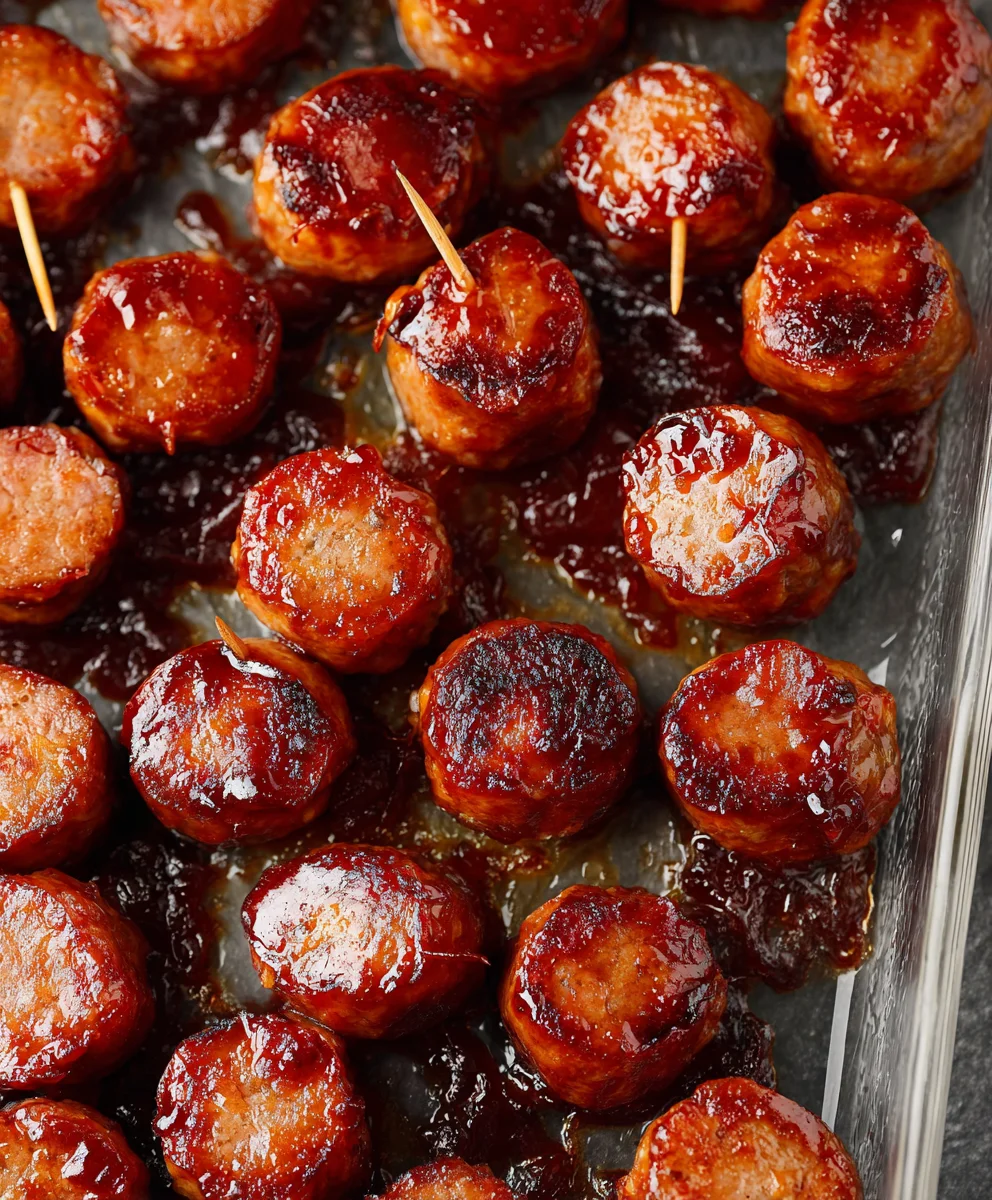 Easy Beef Sausage Bites-Quick BBQ Appetizer