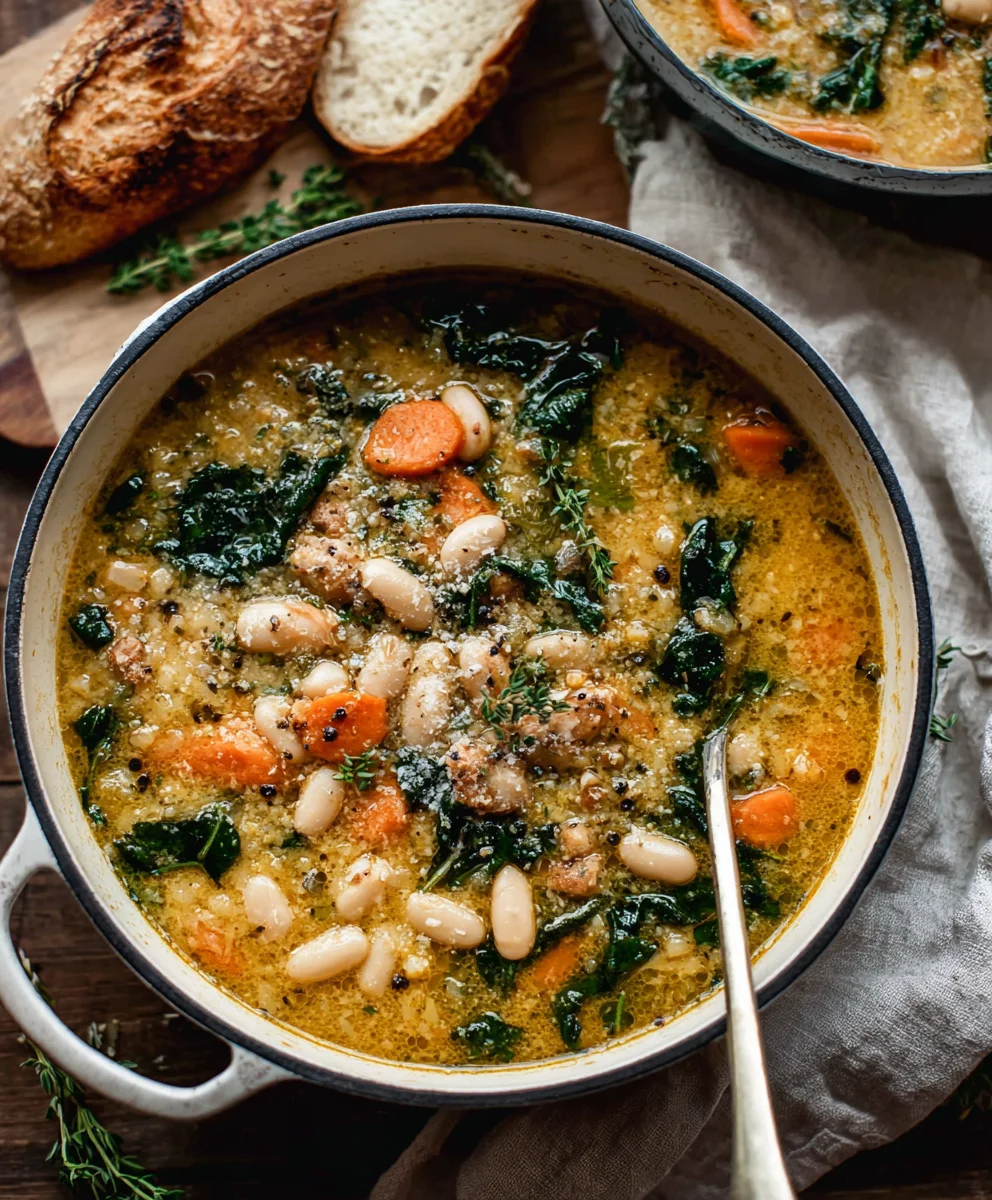 Hearty Tuscan White Bean Soup Recipe - Easy & Delicious