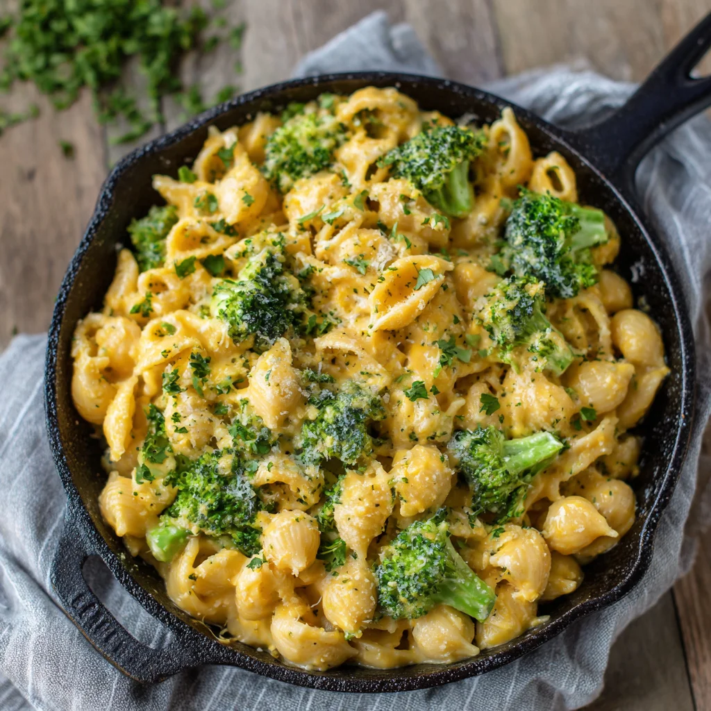 Healthy Broccoli Mac and Cheese- One Pot Wonder