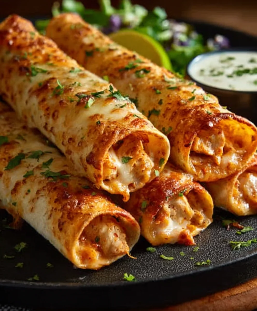 Crispy Chicken Taquitos Easy Recipe-Weeknight Dinner