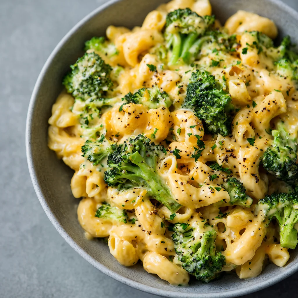 Healthy Broccoli Mac and Cheese- One Pot Wonder