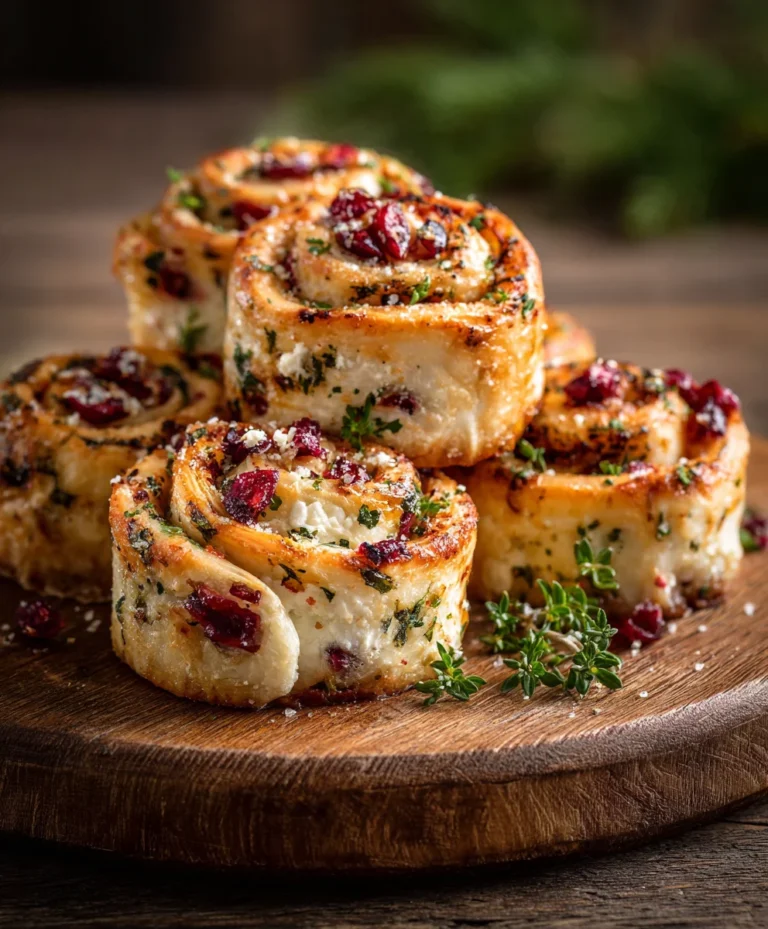 Cranberry Feta Pinwheels- Easy Appetizer Recipe