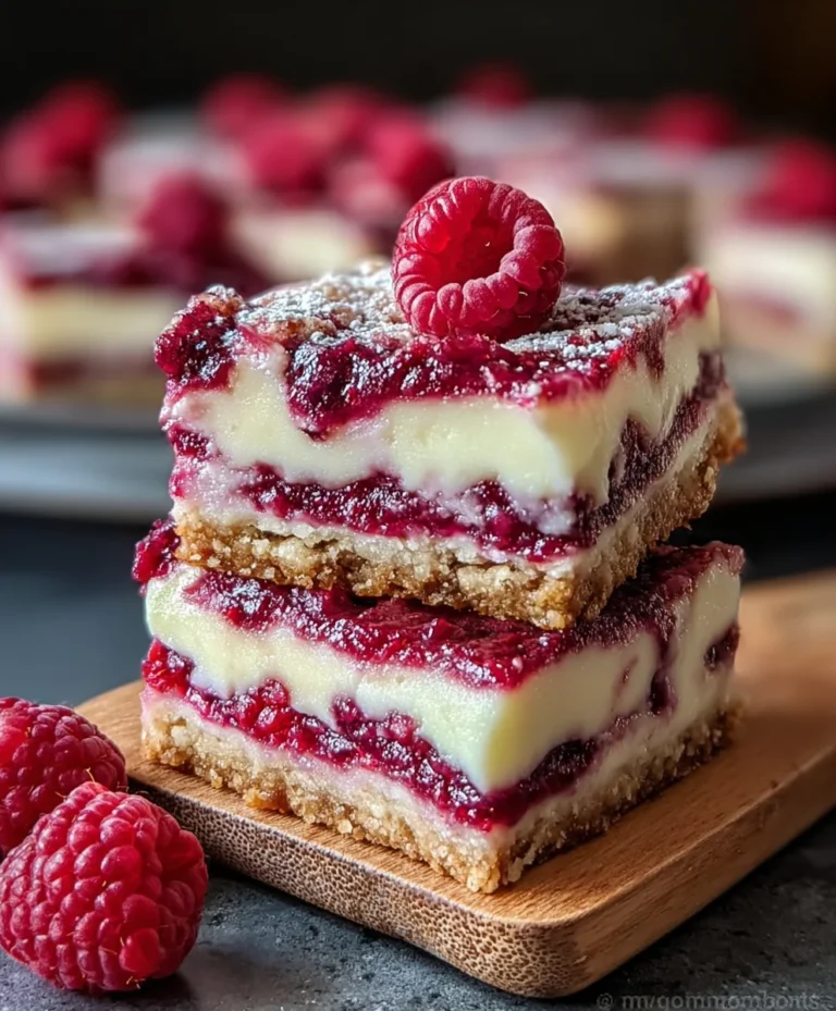 Easy Raspberry Cheesecake Bars – No Bake Delight