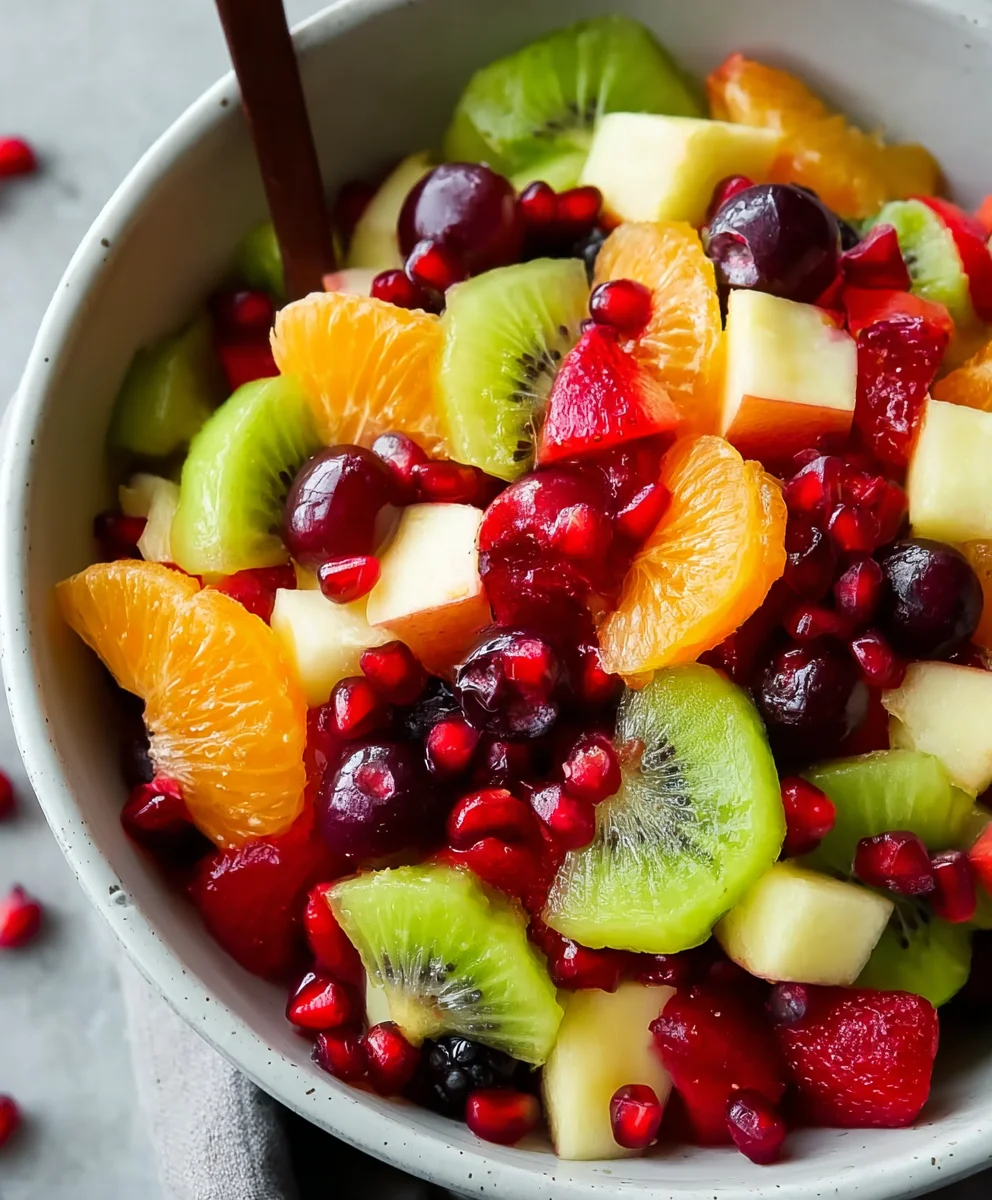 Festive Christmas Fruit Salad - Easy Holiday Treat