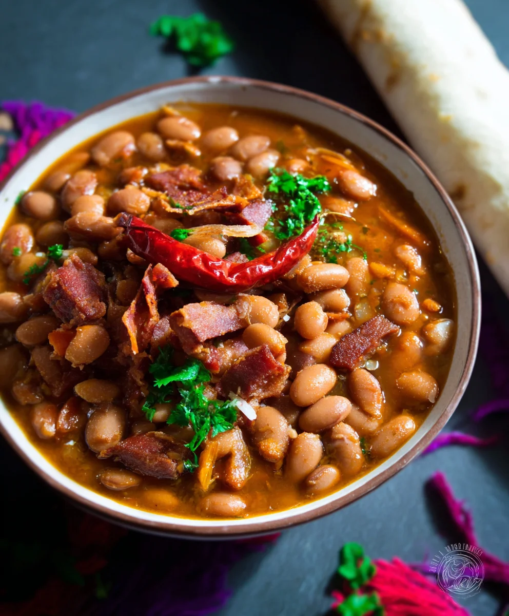 Frijoles Charros-Spicy Beef Beef Bacon Pinto Beans