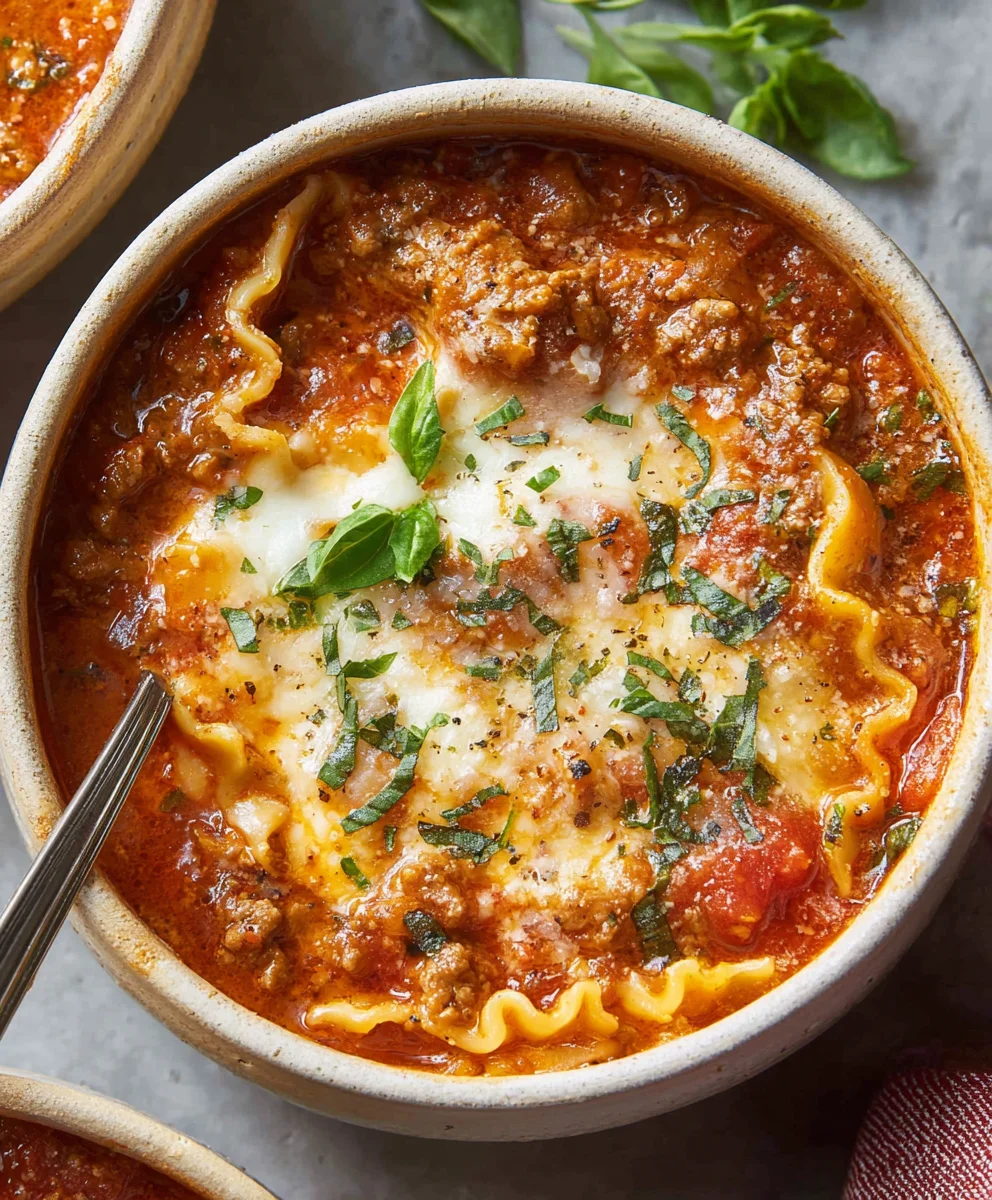 Easy Lasagna Soup - Comfort Food Fast