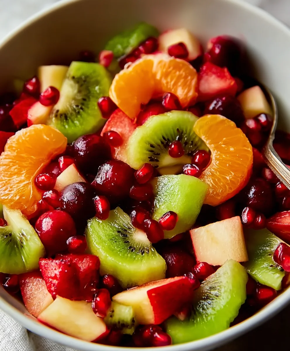 Festive Christmas Fruit Salad Delight- Easy & Refreshing