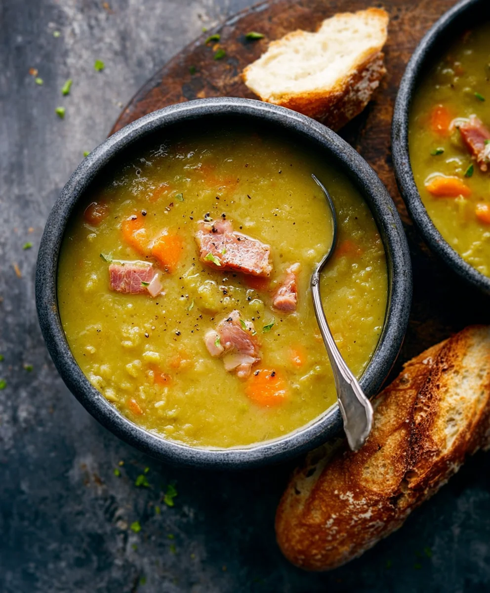 Hearty Beef Split Pea Soup Recipe - Easy Comfort Food