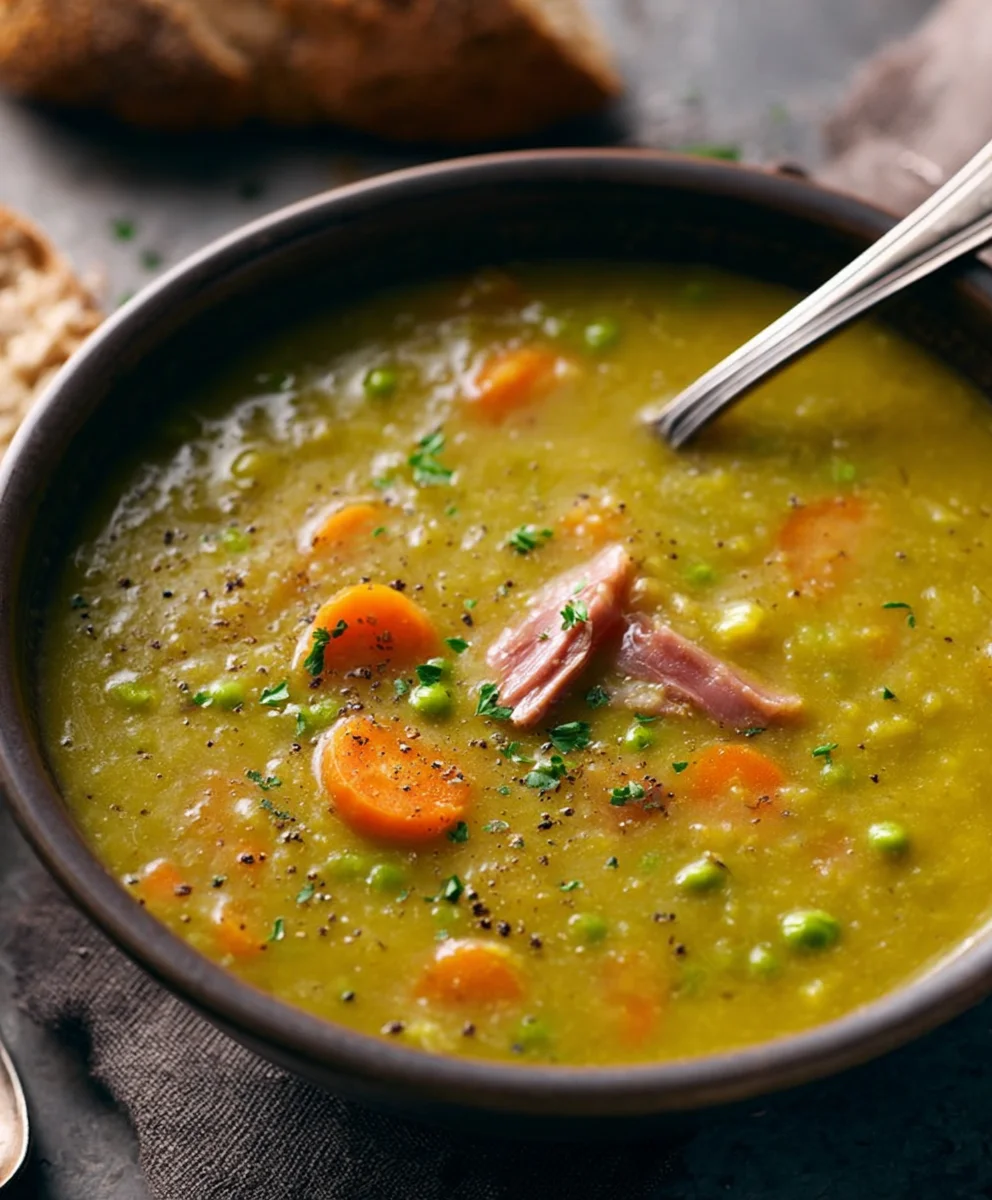 Hearty Beef Split Pea Soup Recipe - Easy Comfort Food
