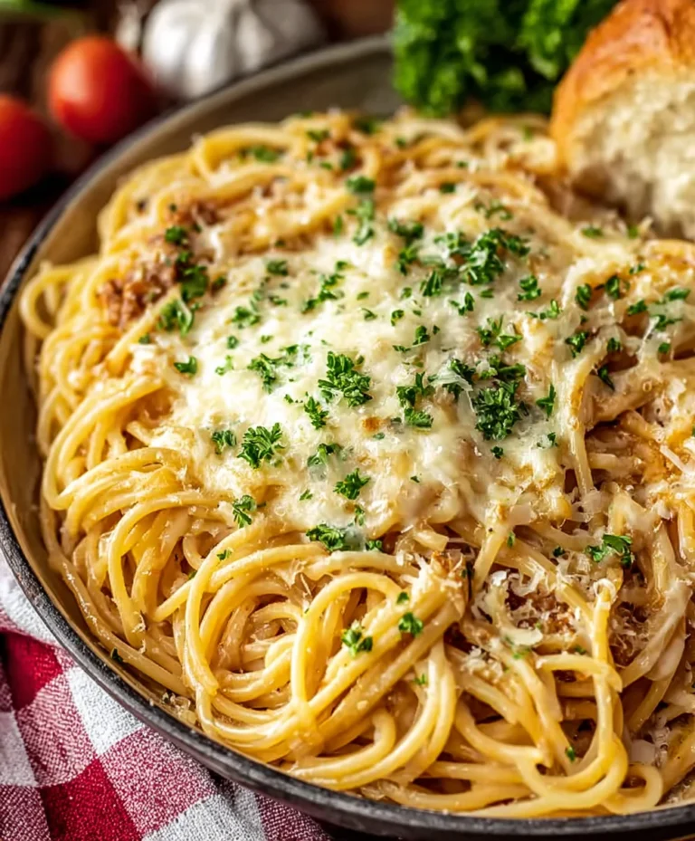Creamy Spaghetti Alfredo – Easy & Delicious Beef Recipe