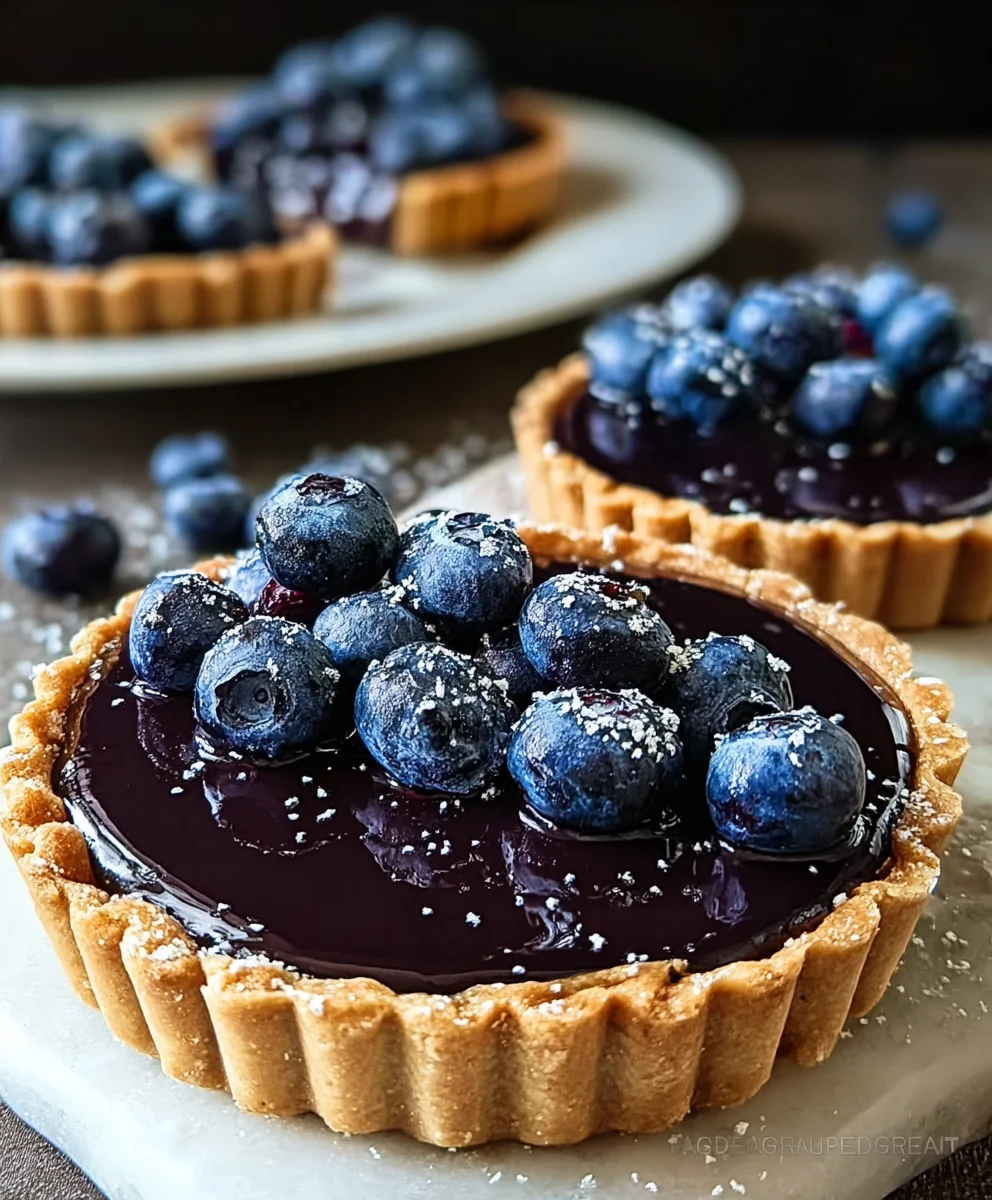 Blueberry Ganache Tart Recipe-Decadent Dessert