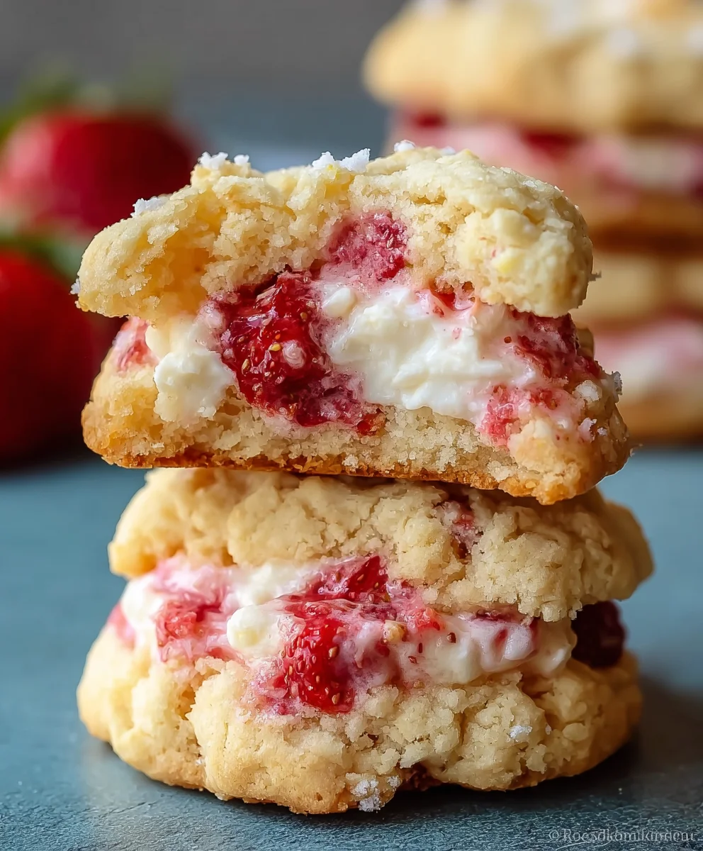 Strawberry Shortcake Cookies-Delicious Dessert Delight