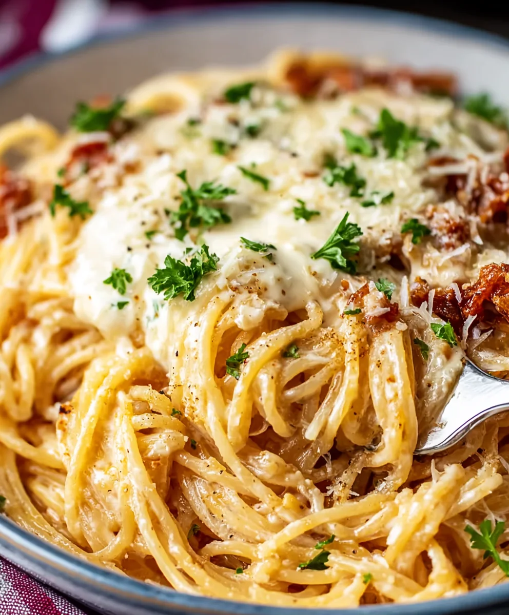 Creamy Spaghetti Alfredo - Easy & Delicious Beef Recipe