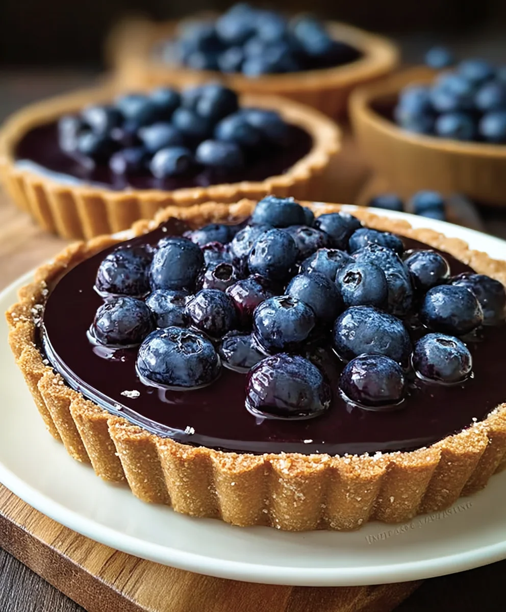 Blueberry Ganache Tart Recipe-Decadent Dessert