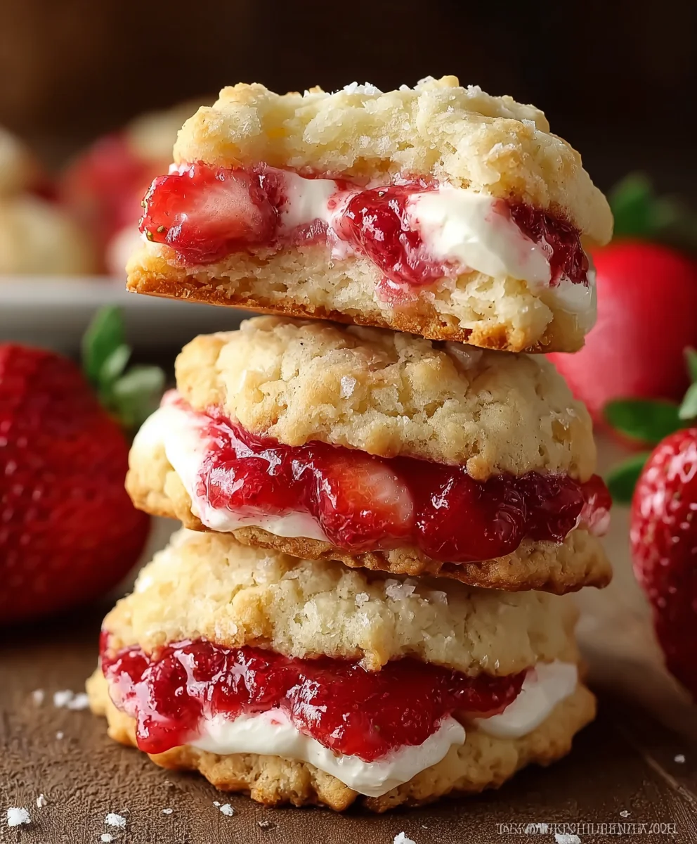 Strawberry Shortcake Cookies-Delicious Dessert Delight