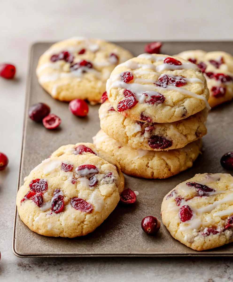 Christmas Cranberry Orange Cookies-Festive & Easy