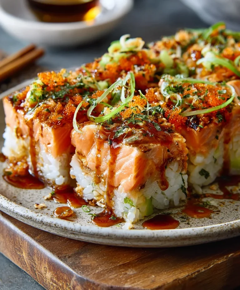 Spicy Salmon Sushi Bake-Easy Comfort Food