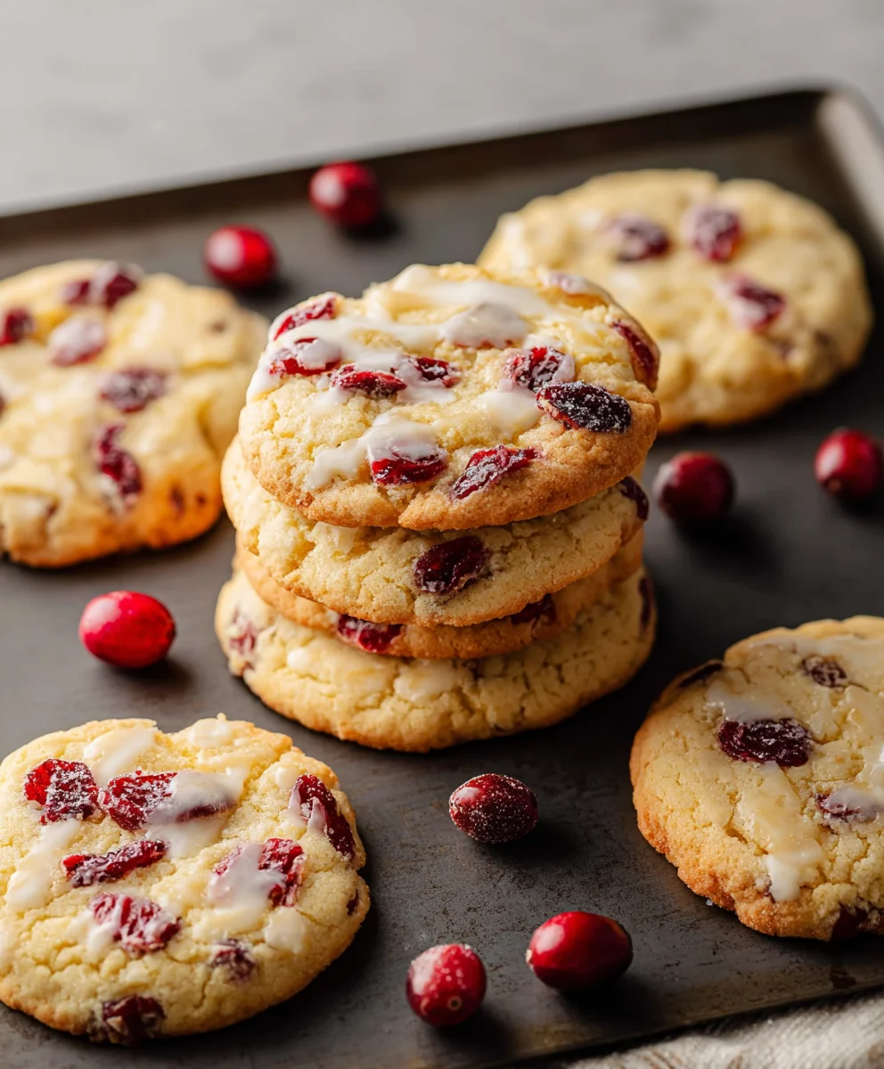 Christmas Cranberry Orange Cookies-Festive & Easy