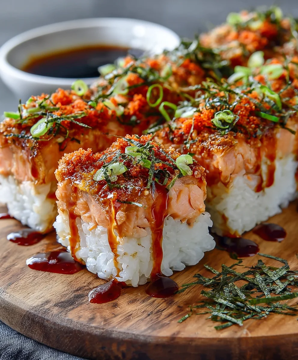 Spicy Salmon Sushi Bake-Easy Comfort Food