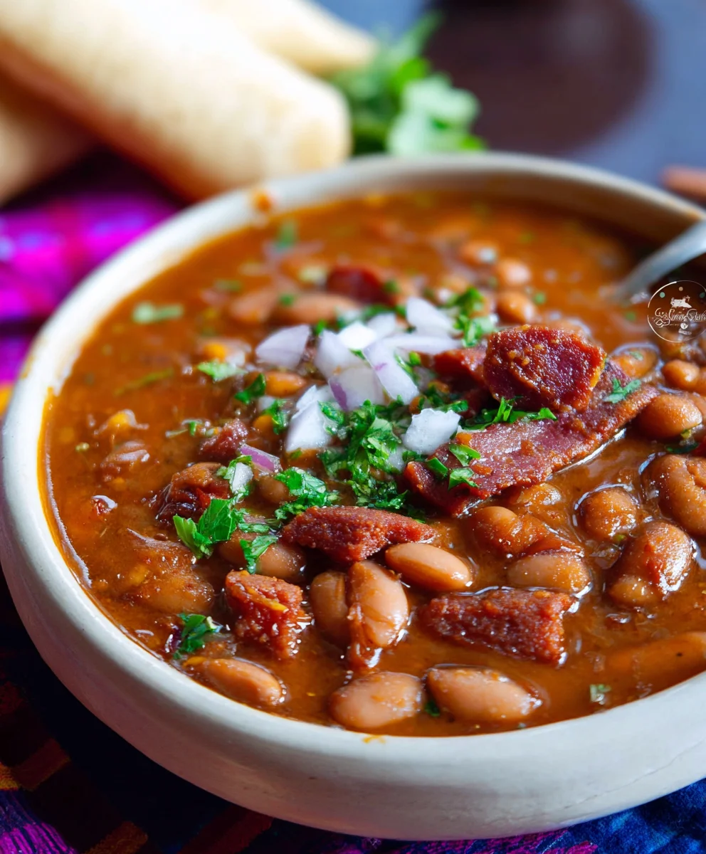 Frijoles Charros-Spicy Beef Beef Bacon Pinto Beans