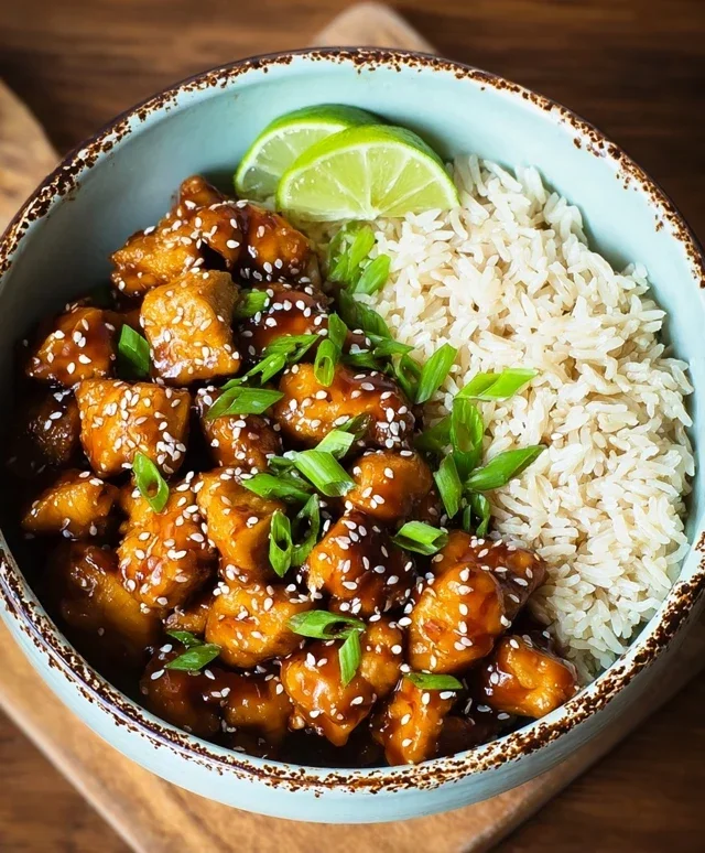 Healthy Sesame Chicken Dish