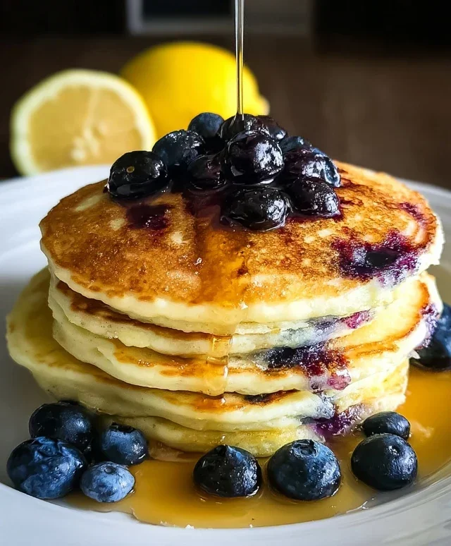 Lemon Blueberry Pancakes