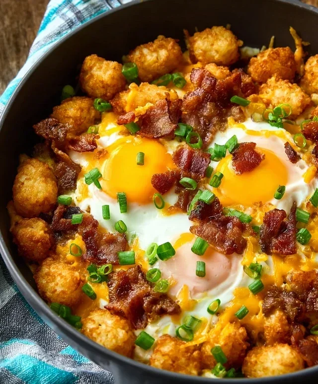 Beef Beef Bacon Egg And Cheese Breakfast Totchos