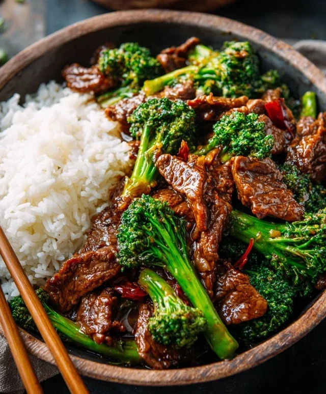 Chinese Beef and Broccoli (牛肉炒西兰花)