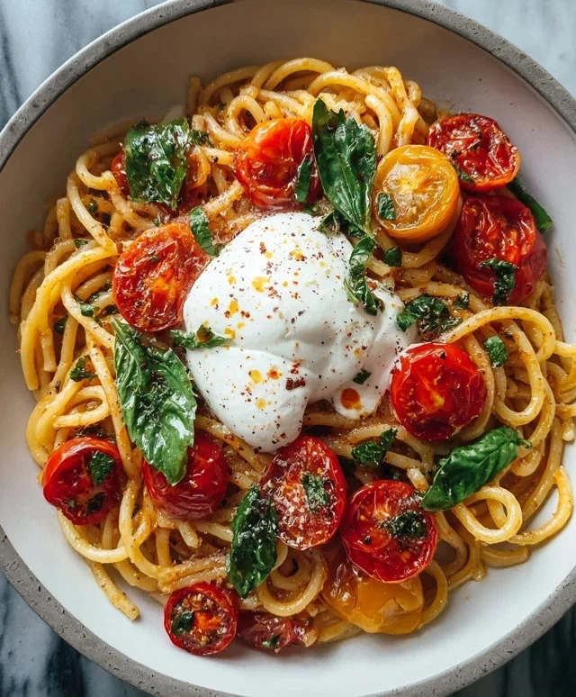 Burst Tomato Burrata Pasta