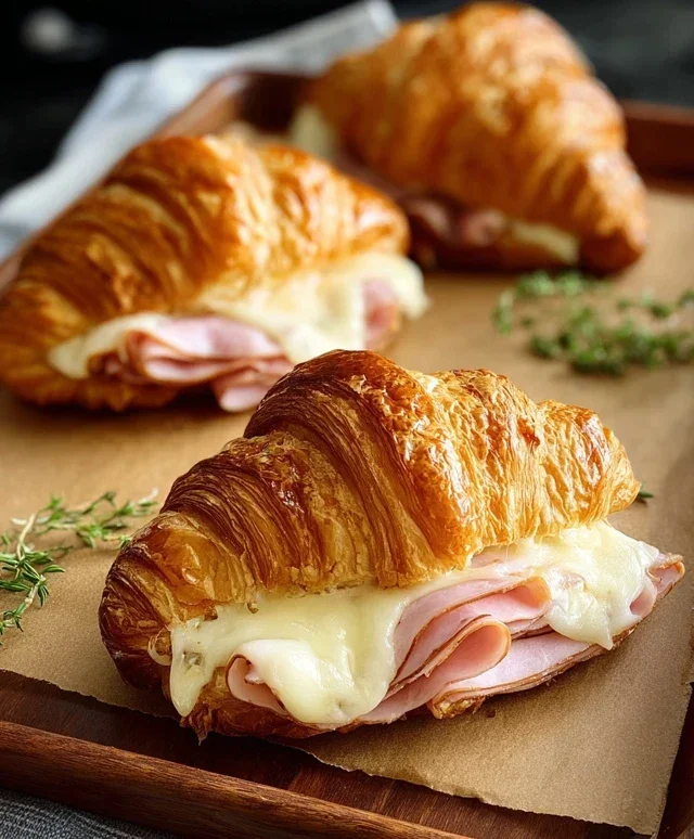 Turkey & Beef Beef Ham Croissant Melts