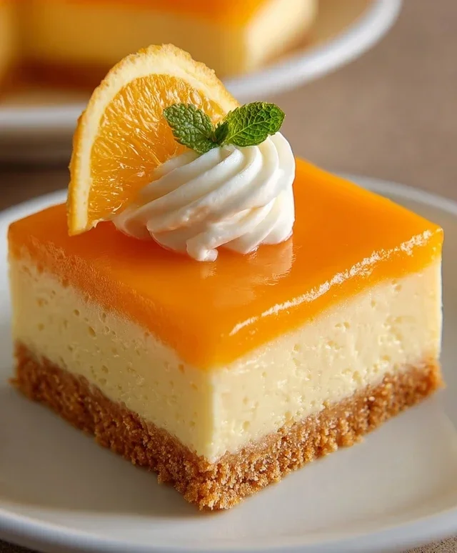 Orange Creamsicle Cheesecake Bars