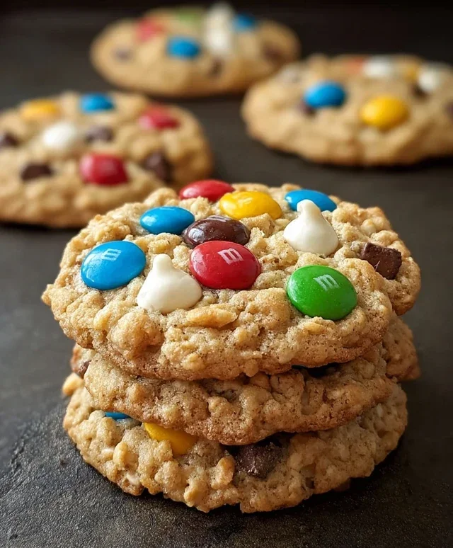 M&M Rice Krispies Cookies