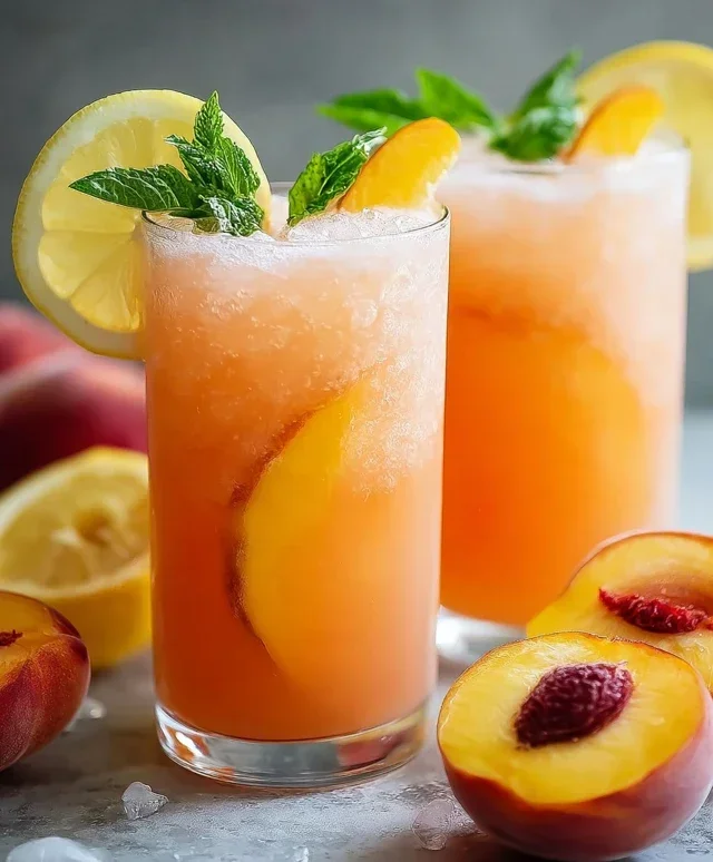 Refreshing Peach Lemonade