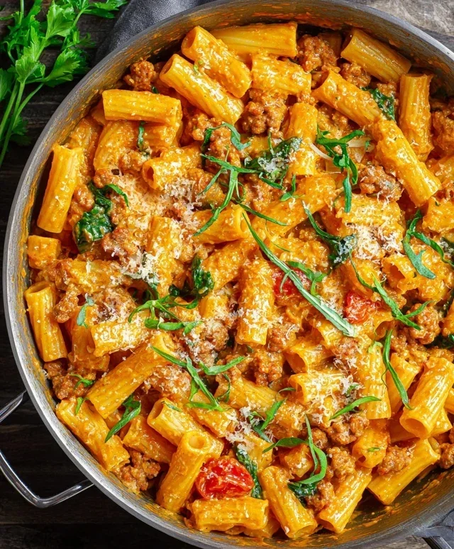 Creamy Sausage Rigatoni (One-Pan, 30-Minute Meal)