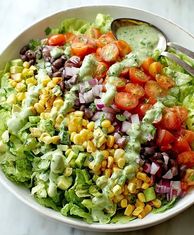 Southwestern Chopped Salad with Cilantro-Lime Dressing