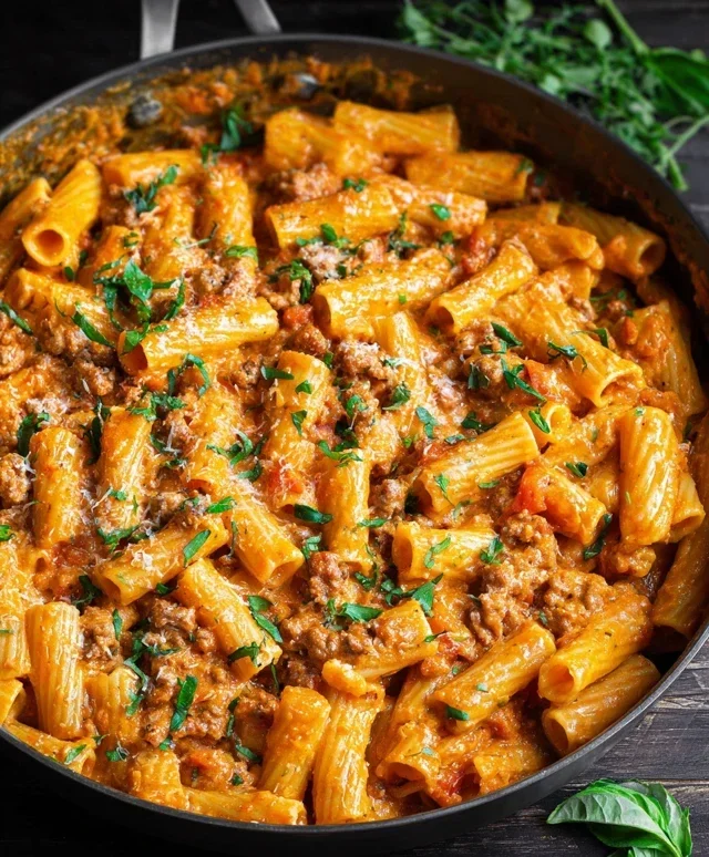 Creamy Sausage Rigatoni (One-Pan, 30-Minute Meal)