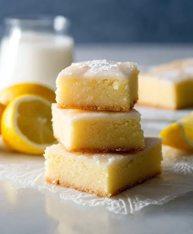 Easy Lemon Brownies Recipe