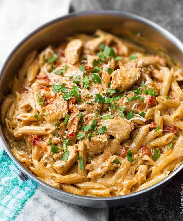 Crock Pot Creamy Cajun Chicken Pasta