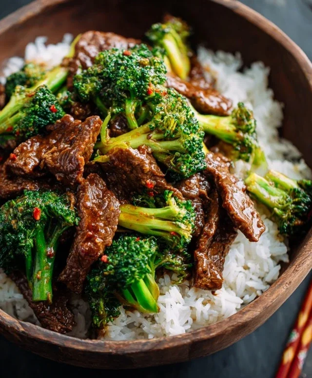 Chinese Beef and Broccoli (牛肉炒西兰花)
