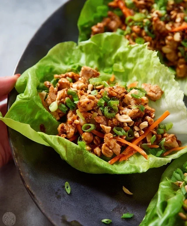Thai Chicken Lettuce Wraps