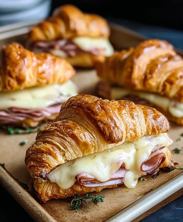 Turkey & Beef Beef Ham Croissant Melts
